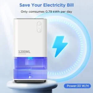 Dehumidifier for Home Damp,EasyAcc® 1200ml Electric Dehumidifier