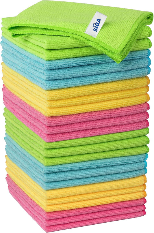 Microfibre Cleaning Cloth, Pack of 24, Size:12.6" x 12.6"