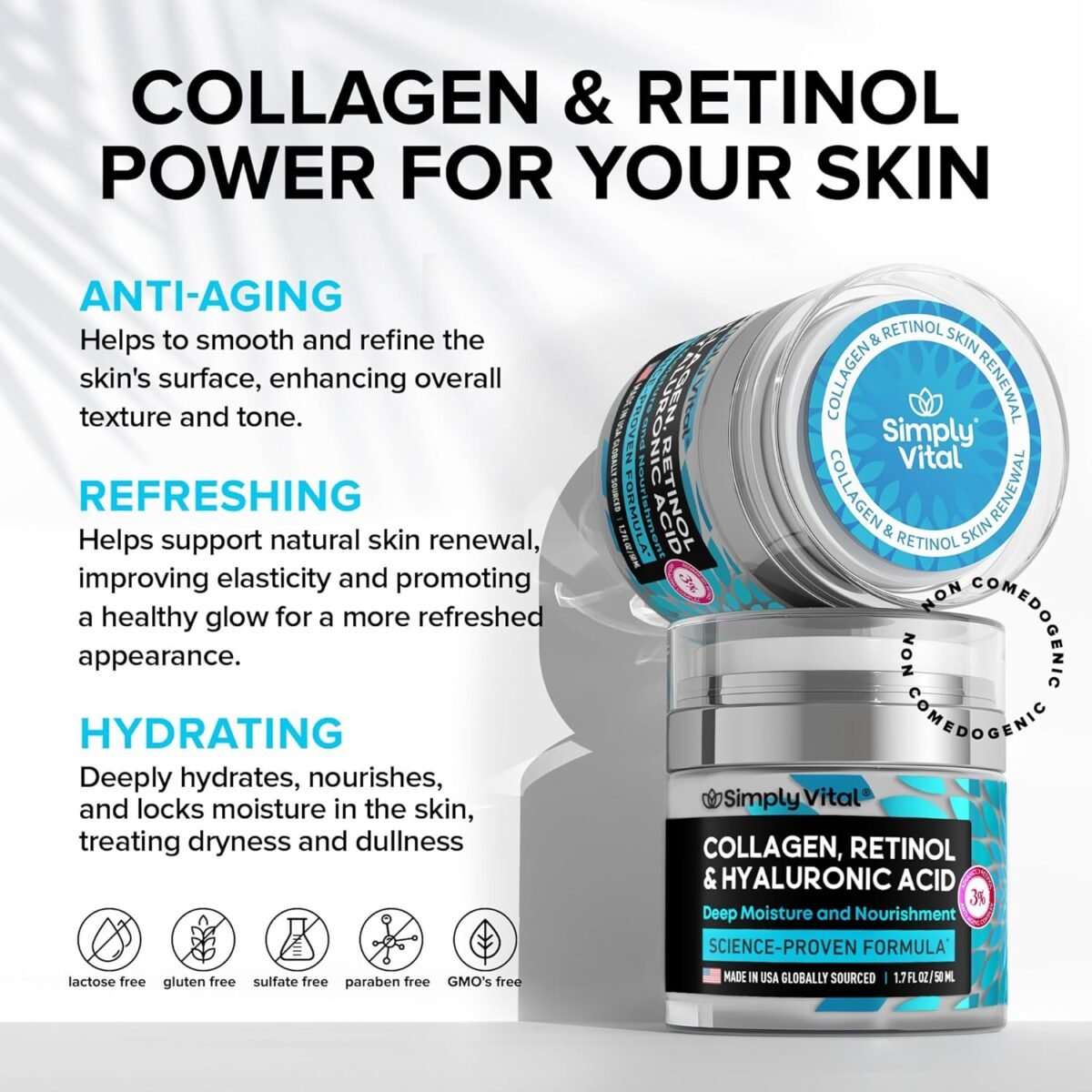 Face Moisturizer Collagen Cream Moisturizing