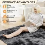 Deconovo Living Washable Carpets Bedroom