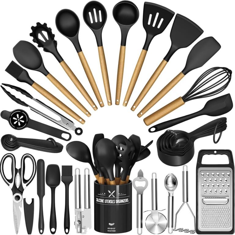 Kitchen Utensils Set Silicone Resistant